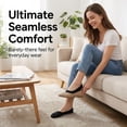 thumbnail image 3 of KTUYPOER 10 Pairs Women No Show Socks, Non Slip Thin Invisible Liner Socks, Skin Black Footies for Flats Loafers, 3 of 7