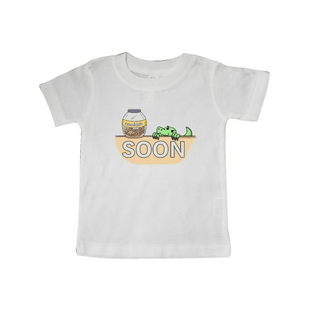 

Inktastic SOON Dino Eyeing Cookie Jar Gift Baby Boy or Baby Girl T-Shirt