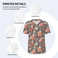 thumbnail image 5 of Fotbe Foxes Baseball Jersey Shirt for Men and Women, Casual Short Sleeves Button Down T-Shirt-3X-Large, 5 of 9