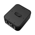 thumbnail image 3 of MERIGLARE Gigabit Network Switch 2 Ways 1 in 2 Out Hub Splitter No Electrical Interference, 3 of 9