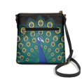 thumbnail image 2 of HELLHERO Peacock Shoulder Bag, Waterproof Crossbody Purse Lightweight Zipper Closure Satchel Bag for Dating Travel, 2 of 7