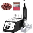 thumbnail image 1 of Máquina perforadora de uñas profesional 30000 RPM Efile Kit de lima de uñas eléctrica para uñas de los dedos de los pies Uñas de gel acrílico Manicura Pedicura Taladro con 6 puntas de uñas 106 bandas, 1 of 5
