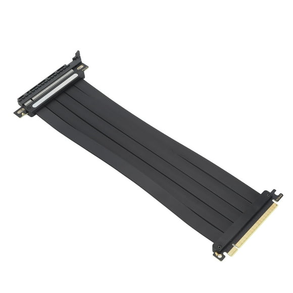 PCIe 4.0 X16 Riser Cable, Female 180 Degree Angle High Speed EMI Shielded PCIe Extension Cable, Compatible With Gen 4 GPUs, Such As RTX4090 RTX3090ti RTX3090 RTX3080ti RTX3080