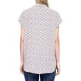 thumbnail image 4 of Pleione Sleeveless Henley Blouse Print Shirt Ivory Dotted Balloon, X-Large, 4 of 5