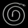 thumbnail image 5 of Crucible Jewelry Men's Rounded Franco Chain Stainless Steel Necklace (5mm) - 24", 5 of 5