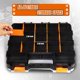 thumbnail image 4 of Caja de herramientas con tapa transparente, organizador de doble cara con 34 compartimentos., 4 of 5