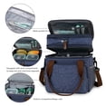 thumbnail image 5 of SPEKSEE Lunch Bag for Women Men, Expandable Large Adult Insulated Lunch Box for Work, Leakproof Double Deck Lunch Box Cooler Tote Bag with Removable Shoulder Strap, 5 of 8