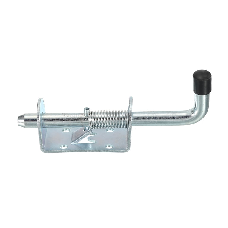 8.8 Inch Spring Loaded Latch Pin – Heavy-Duty 304 Stainless Steel Barrel Bolt For Doors, Gates, Sheds & Trailers (1 Pack, No Screws