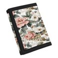 thumbnail image 2 of Uourmeti Vintage Peony Theme Kids Trifold Wallet, Polyester Trifold Card Wallet for Sports, Portable Slim Children's Wallet, 2 of 7