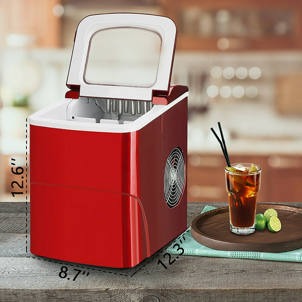 26.4LB/24H Portable Icemaker, Compact Ice Makers for Home/Kitchen