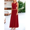 thumbnail image 3 of Conjunto Falda Maxi PRETTYGARDEN Top Corto de Punto Rojo M, 3 of 7