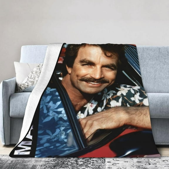 Tom Selleck Blanket Ultra-Soft Micro Fleece Blanket Warm Cozy Plush Bed Blanket Lightweight Sofa Throw Blanket