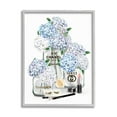 thumbnail image 5 of Stupell Industries Glam White Blue Hydrangeas Designer Perfume Bottles Lipstick Illustration Graphic Art Gray Framed Art Print Wall Art, 11x14, by Ziwei Li, 5 of 5