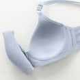 thumbnail image 4 of Fashion SMihono Full Coverage Bras for Women No Underwire Comfort Soft Padded Push Up Sports Bra Unlined Wireless Everyday Seamless Bralette Blue 40/90B, 4 of 5