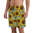 thumbnail image 2 of Naloa Sunflowers Men's Beach Shorts, Surfing shorts, Swim trunks, Quick Dry Swim Trunks for Surfing Beach Fun - X-Large, 2 of 9