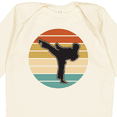 thumbnail image 4 of Inktastic Karate Martial Arts Silhouette Boys or Girls Long Sleeve Baby Bodysuit, 4 of 5