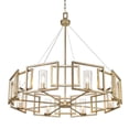 thumbnail image 3 of Marco 8 Light Chandelier in White Gold with Clear Glass, 3 of 7