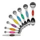 thumbnail image 2 of 9 cucharas medidoras magnéticas de acero inoxidable de doble cara. Multicolor, 2 of 9