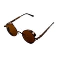 thumbnail image 3 of Baroc Vintage Star Brown Lentes de Sol Redondos Metálicos Café UV400 Retro, 3 of 4