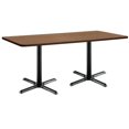 thumbnail image 2 of KFI Studios Mode 2.5' x 6' Dining Table, River Cherry, Black X Base, 2 of 2