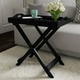 thumbnail image 6 of End Table with Removable Tray Top Black: Folding, Portable, 22lb Capacity, Modern Style, 6 of 6