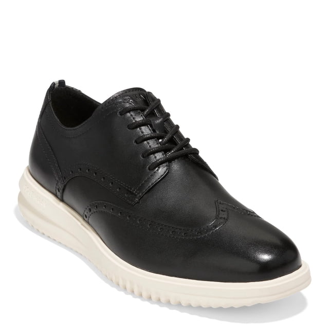 Zapatos Cole Haan Grand+ Oxford Wingtip Negro Marfil 10