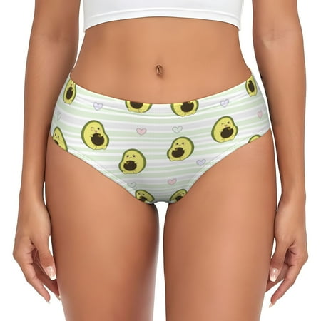 Womens Underwear - Avocado of a Hear No Show Seamless Underwear for Women  Soft Comfort Stretch Women s Panties  Hipster Ladies Panties Bikini Underwear Briefs