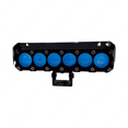 thumbnail image 1 of Faro LED rectangular 6 lupas para moto Rasen rojo, 1 of 5