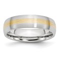 thumbnail image 1 of Cobalt 14k Gold Inlay 6mm Wedding Band Ring Man Precious Metal   For Dad Mens  For Him, 1 of 11