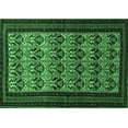 thumbnail image 1 of Ahgly Company Indoor Rectangle Persian Emerald Green Traditional Area Rugs, 6' x 9', 1 of 4
