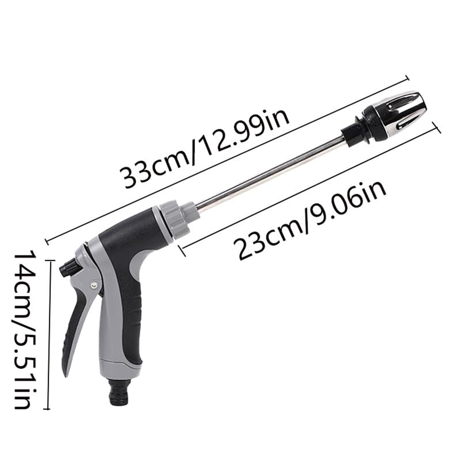 Turn Any Hose into a Pressure Washer, Stainless Steel Attachment for Garden Hoses, Universal Fit for 1/2" Pipe for Outdoor Cleaning