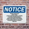 thumbnail image 4 of (2 Pack) Petting Farm Rules Safety First Always OSHA Notice Sign 14 Inch X 10 Inch Indoor / Outdoor Rust-Free Aluminum Metal Signs for Workplace, Workshop, and Construction Site, Made, 4 of 8