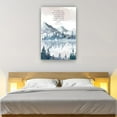 thumbnail image 4 of Bible Verse Wall Art Psalm 27 1 Poster Mountain Wall Art Prints Giclee On Canvas Artwork For Bedroom Unframed 24×36 in, 4 of 5