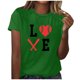 thumbnail image 1 of Blusa informal de manga corta con cuello redondo y estampado suelto de verano para mujer con estilo OAVQHLG3B Store  lin121212, 1 of 4