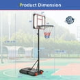 thumbnail image 2 of Kadyn Basketball Hoop,Basketball Hoop System, Basketball Stand System,Basketball Rack,Basketball Hoop Stand 5 Feet-6.8 Feet Height Adjustable, 2 of 7