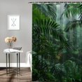 thumbnail image 2 of Orinice Trees Plants Rainforest Bathroom Decor Set with Hooks, Colorful Luxurious Graphic Print Polyester Fabric Fashion Shower Curtain, 100% Polyester Home Bathtubs Decoration Chic, 2 of 7