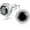 Round Cut 6.5MM Black, variant on 925 Sterling Silver 2-4 Carat Lab Simulation-Diamond Stud Earrings 5A Cubic Zirconia Stud Earrings Hypoallergenic White Gold Plated, Perfect Jewelry Gifts