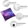 thumbnail image 6 of Galaxy Star, Space Nebula, Pillow Cover, Farmhouse Pillow Cover, Living Room Square Cushion, Sofa Bed, Home Outdoor Interior Decoration  1 set of 2, various sizes, 6 of 7