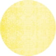 thumbnail image 1 of Ahgly Company Indoor Round Solid Yellow Modern Area Rugs, 5' Round, 1 of 4