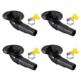 thumbnail image 1 of Conector de manguera de drenaje de aire acondicionado Uxcell de 20 mm, 4 piezas de conector de drenaje universal con abrazadera, estilo negro 8, 1 of 5
