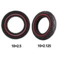 thumbnail image 3 of 102.5 Ligne Rouge Pois Rouges pour Pneu Plein Nid d'Abeille pour Trottinette Électrique Max G30 102.5 Ligne Rouge, 3 of 6