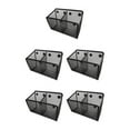 thumbnail image 3 of relayinert Magnetic Pencil Holder Black Mesh Basket Table Locker for Refrigerator 2 grid Small 5Set, 3 of 6