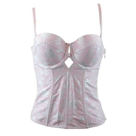 - Victoria's Secret Designer Collection Corset Bustier Pink & Silver 34C