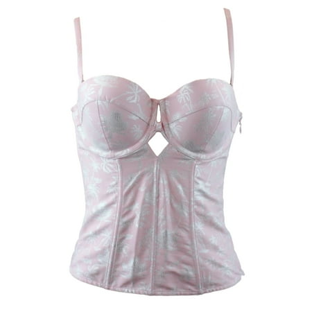 Victoria's Secret Designer Collection Corset Bustier Pink & Silver