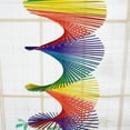 thumbnail image 2 of Rainbow 3D Wind Spinner - Carillón de viento colgante de bambú colorido para jardín (XL), 2 of 5