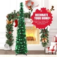 thumbnail image 3 of Ayieyill St. Patrick's Day Decorations 5ft Pop up Tree St Patrick Day Decoration Artificial Green Collapsible Christmas Tree Slim Pencil Tinsel Trees for Saint Patty's Day Irish Party Decoration, 3 of 7