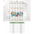 thumbnail image 6 of No Hook Shower Curtain with Snap in Liner, Cotton Linen Summer Ocean Shell Starfish Pattern Hotel Shower Curtains for Bathroom, Washable Shower Curtain Liner Set with Mesh Top Window, 72”x78”, 6 of 6