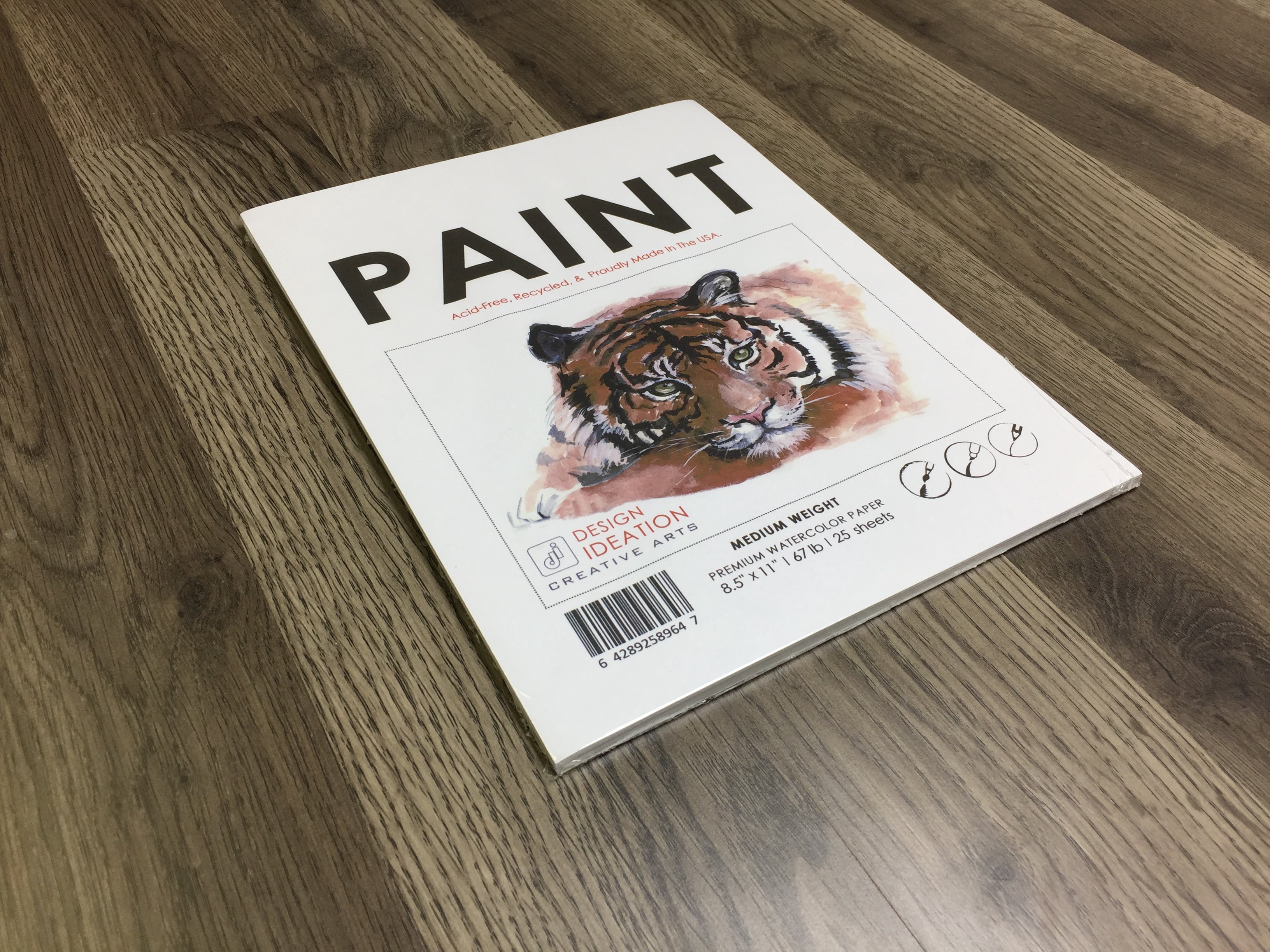 WATERCOLOR Paper : Multi-media paper sheets for pencil, ink, marker and watercolor paints. (8.5" x 11")