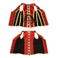 thumbnail image 7 of ZQUUVOU Men's Corset Vest Wasit Trainer Printed Medieval Vintage Dress Waistcoat Lace Up Bones Formal Tops Wedding Stage Red B, 7 of 7