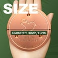 thumbnail image 4 of 3pcs Bird Bath Copper Disk 99.99% Pure Copper Water Cleaner 1 mm Thick with Stable Triple-Point Support Safe Natural Solution for Outdoor Birdbaths Bowls All-Season Use,Bird,Brown, 4 of 7